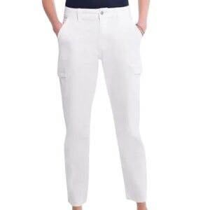 PAIGE Crisp White Jolie Cargo Pant Size 24